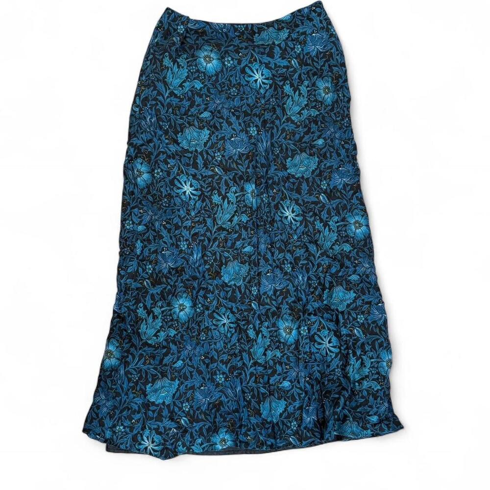 SOLD Whimsy goth floral maxi skirt Sz. 6